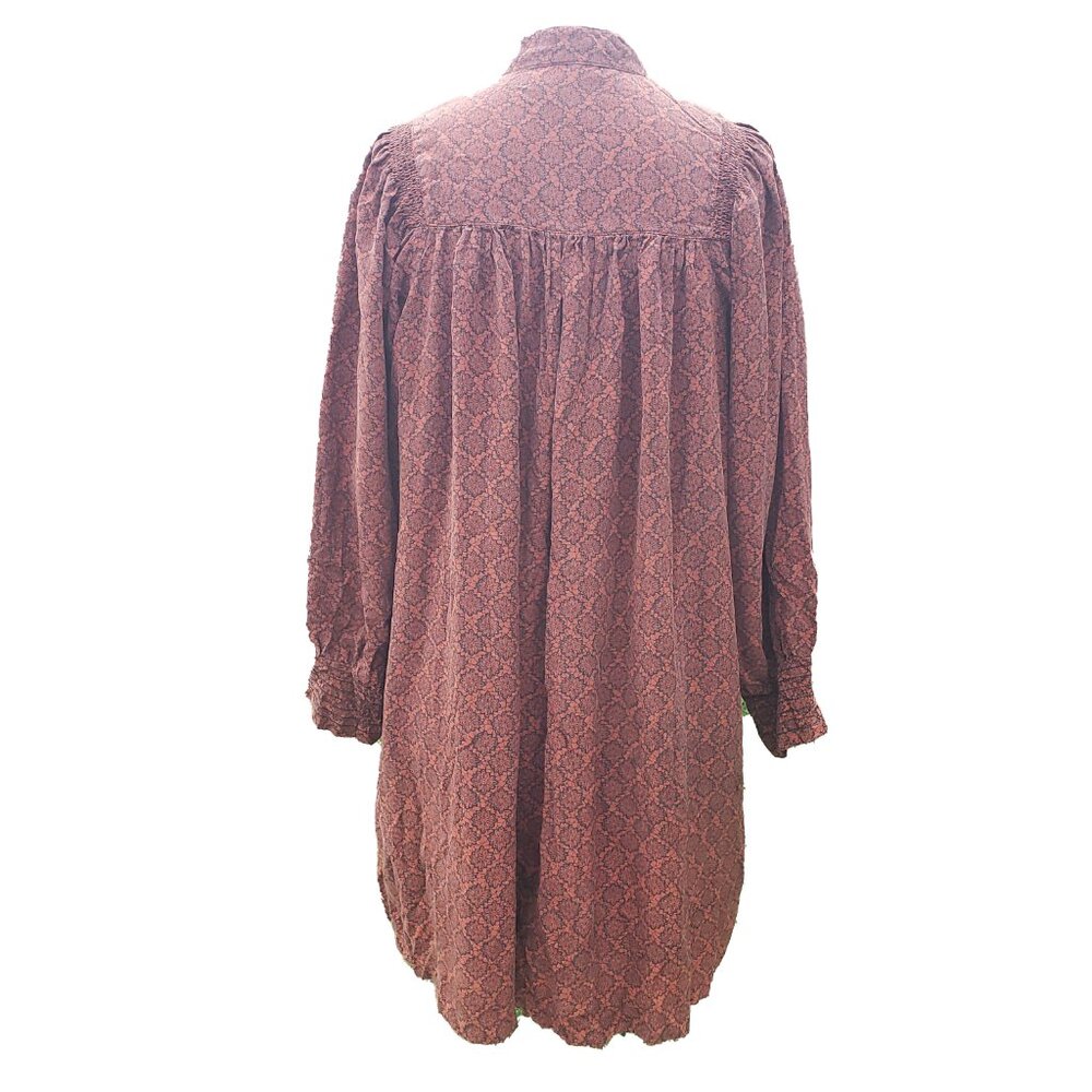 No. 6 Rust Patterned Dress - Picture 5 of 8